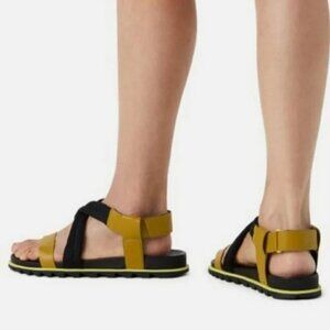 Sorel Sandal Roaming Decon Dioxide Gold Green Water Women's Size‎ 7.5